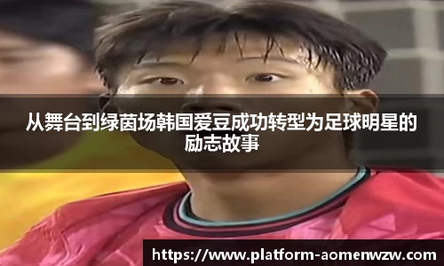 从舞台到绿茵场韩国爱豆成功转型为足球明星的励志故事